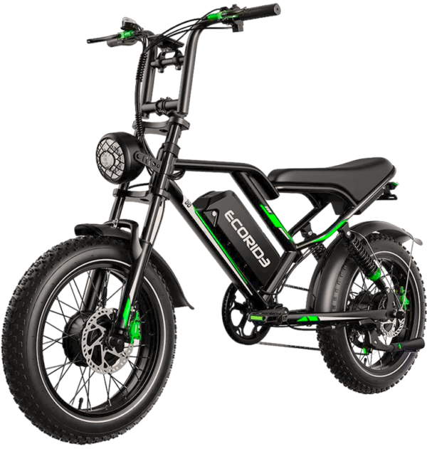 Bicyclette Électrique Ecoride ER2 1000 Watts Noir