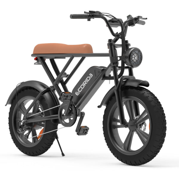 Bicyclette Électrique Ecoride Noir – Image 2